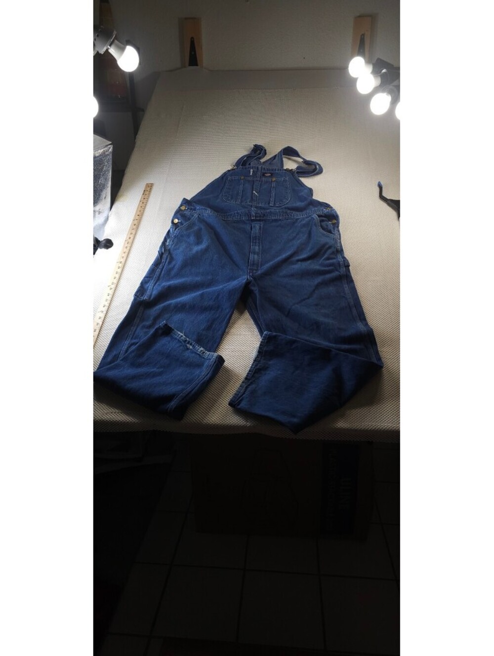 Dickies Classic Blue Denim Overalls 46x32